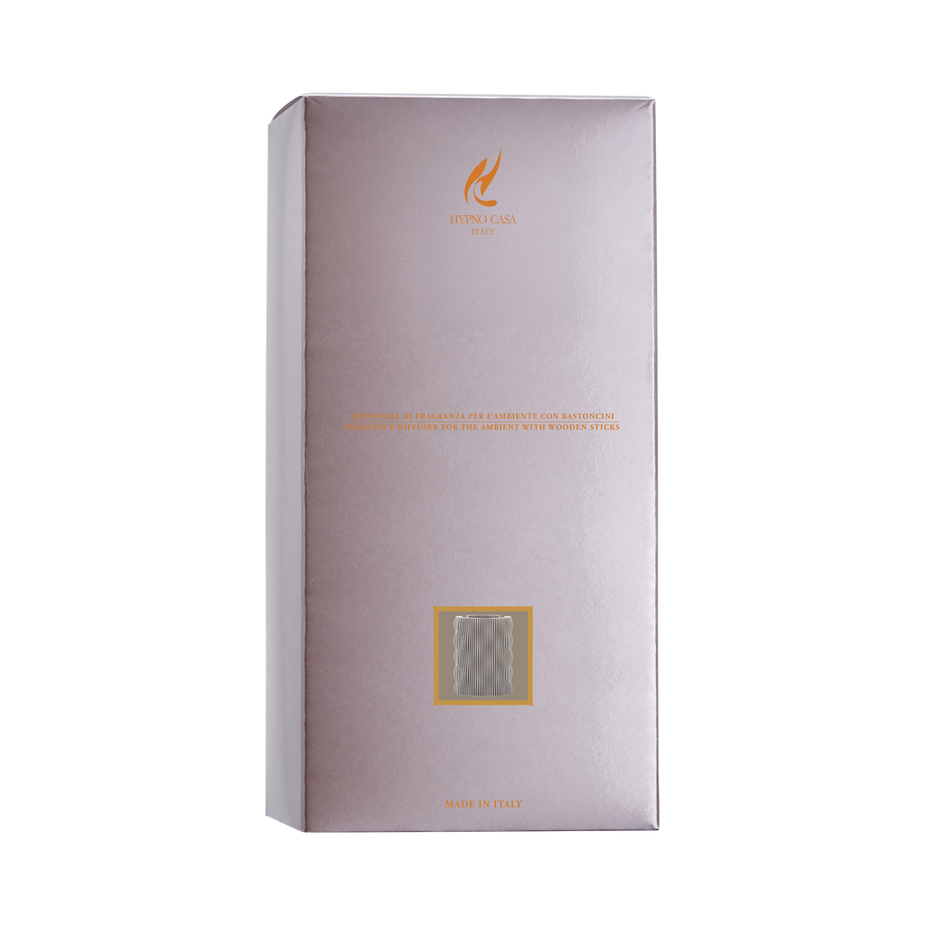 Dyfuzor Zapachowy z Patyczkami w Pudełku Prezentowym, 200 ml, 13 cm, Kolor Jasnoszary, Bez Uzupełniacza