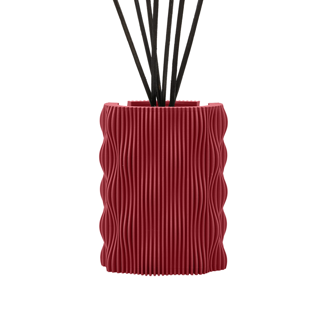 Dyfuzor Zapachowy z Patyczkami w Pudełku Prezentowym, 200 ml, 13 cm, Kolor Bordowy, Bez Uzupełniacza